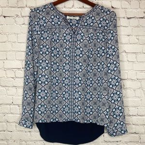 Daniel Rainn Women’s Blue Long Sleeve Top Small